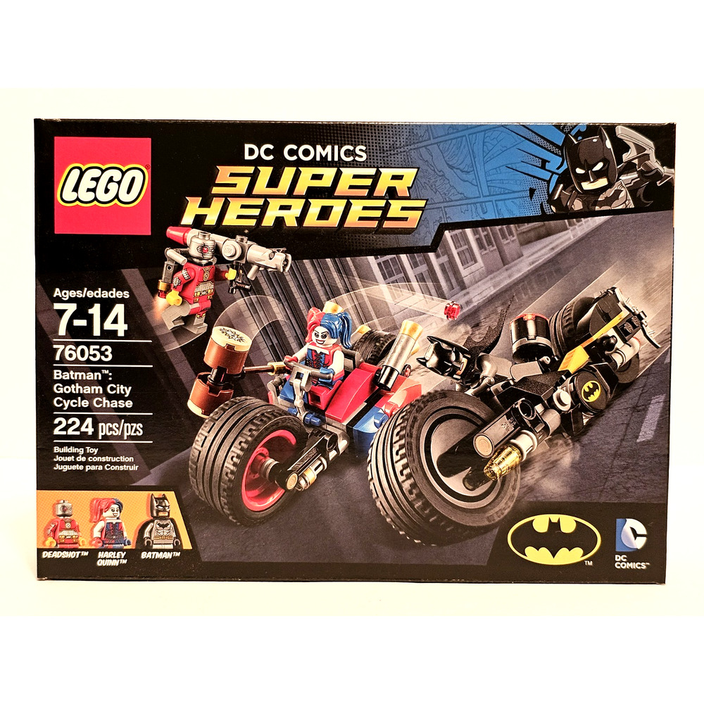 BATMAN GOTHAM CITY CYCLE CHASE Dc SuperHeroes LEGO Set #76053 NEW Sealed RETIRED